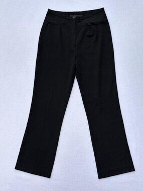 Votre Nom Black Straight Leg High Waist Dress Pants Slacks Sz 8 Corpcore Office